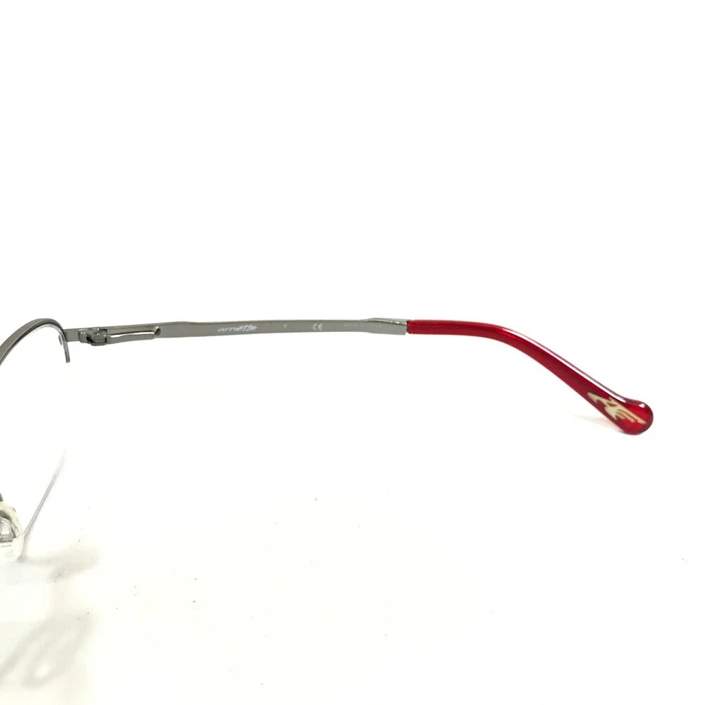Arnette Eyeglasses Frames MOD.6084 502 Silver Half Rim Square 52-18-135